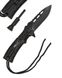 Нож Mil-Tec складной с черным паракордовым шнуром и огнивом 15318400 фото 2